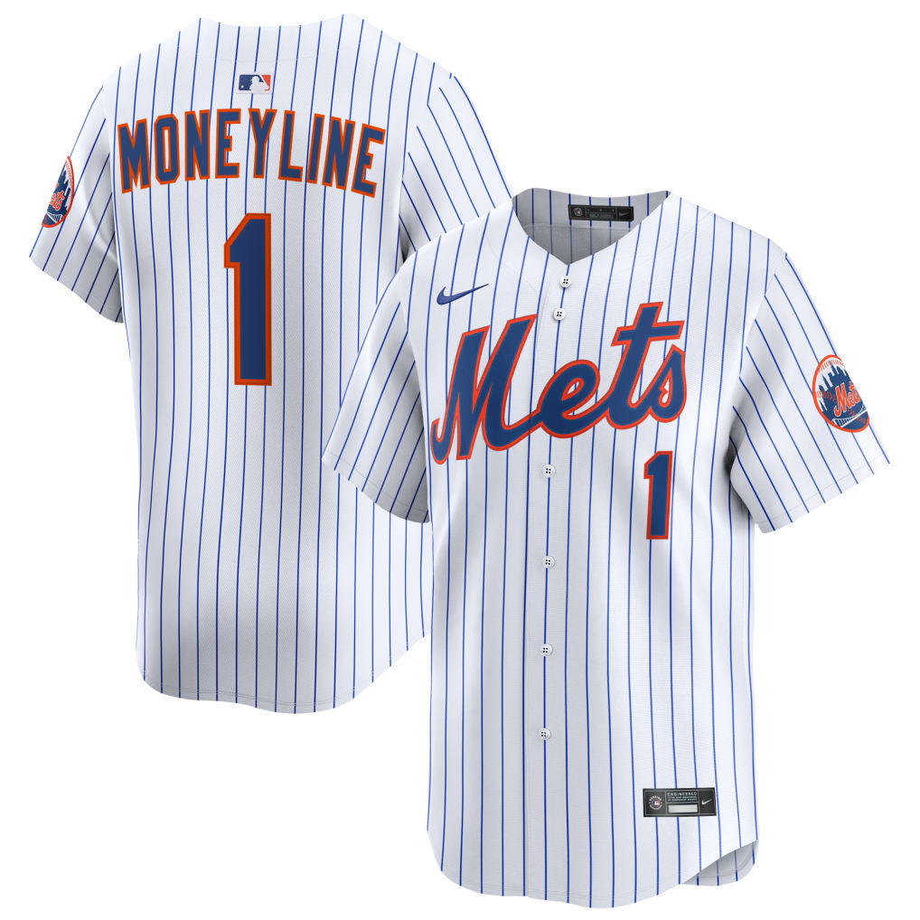 MetsMoneyline #1 Custom Mets Jersey
